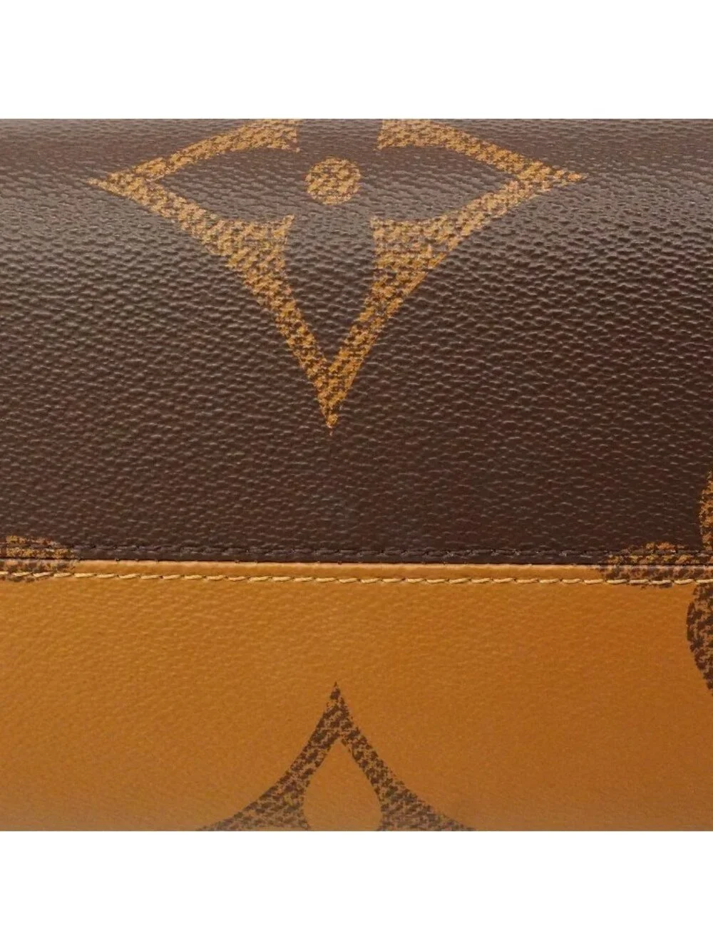 Louis Vuitton Tote Bag Monogram Giant Reverse On The Go MM Brown 2-Way